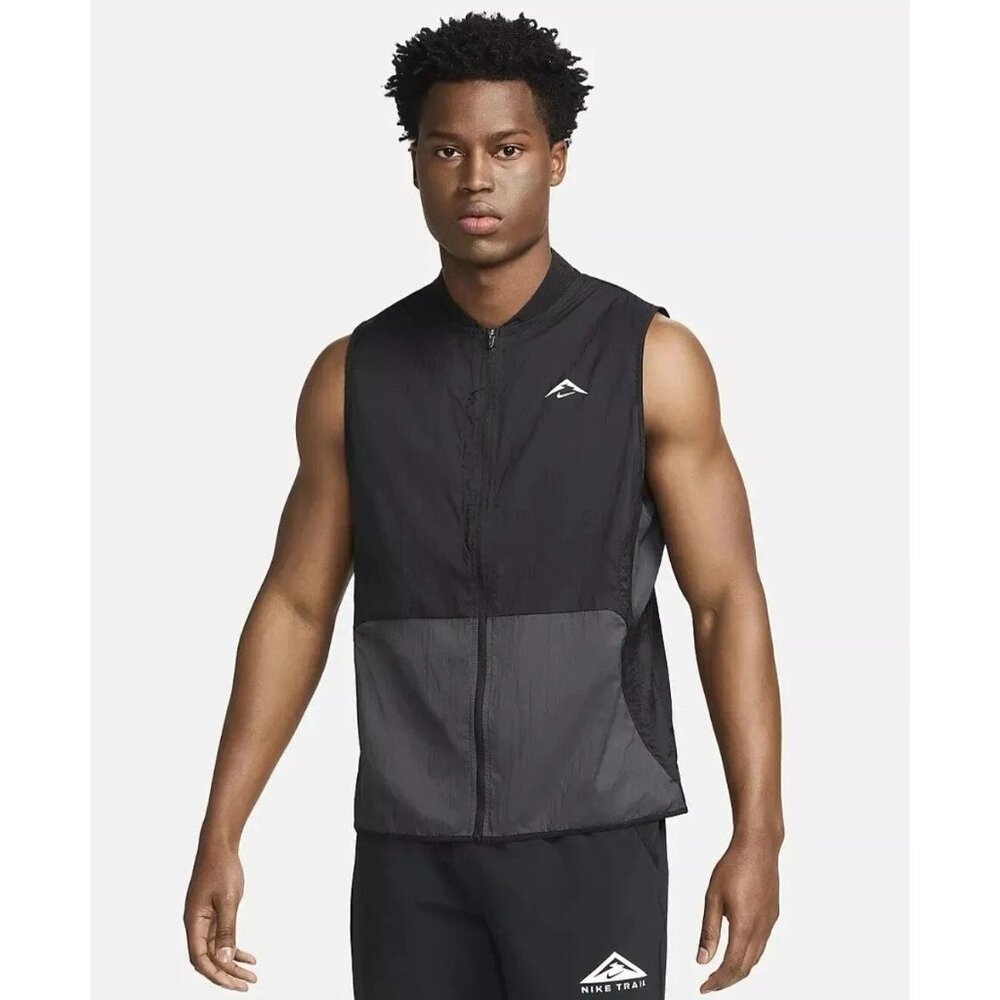 Size Large - Nike Trail Aireez Packable Running Vest Black